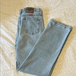 Wrangler Men's Sky Blue Relaxed Jeans